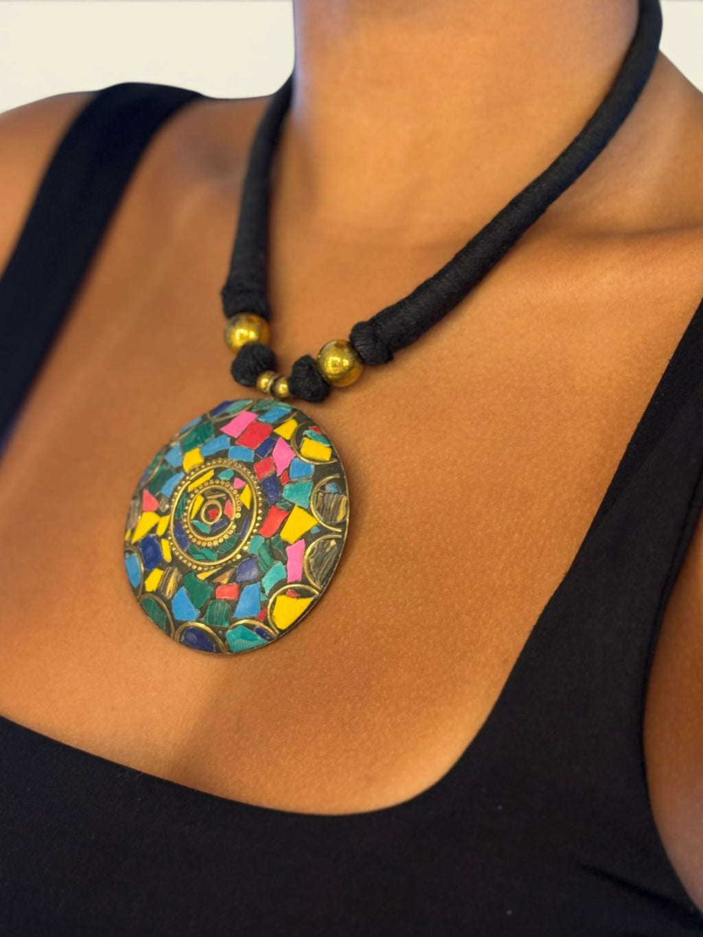 Mosaic Pendant Necklace