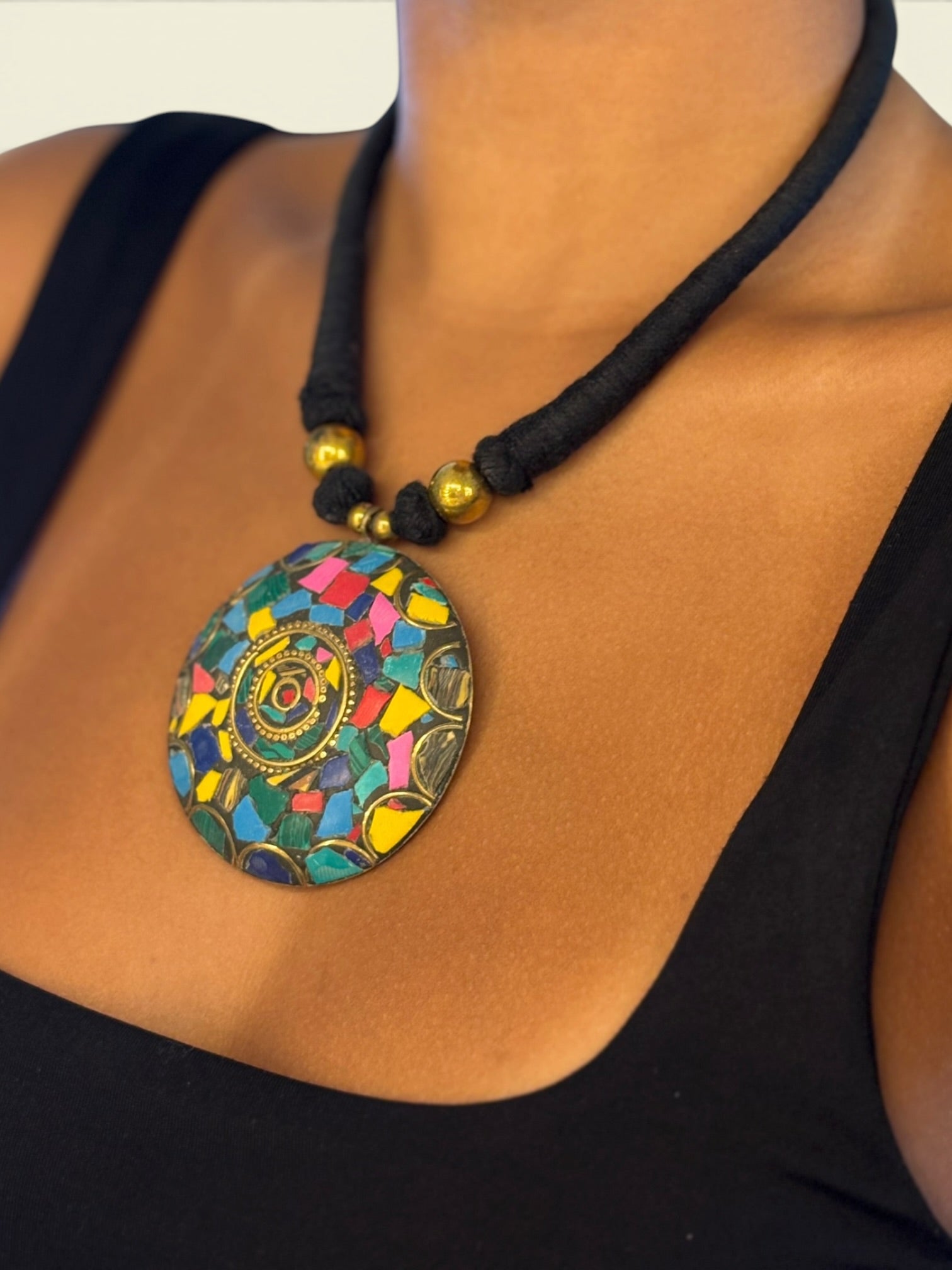 Mosaic Pendant Necklace