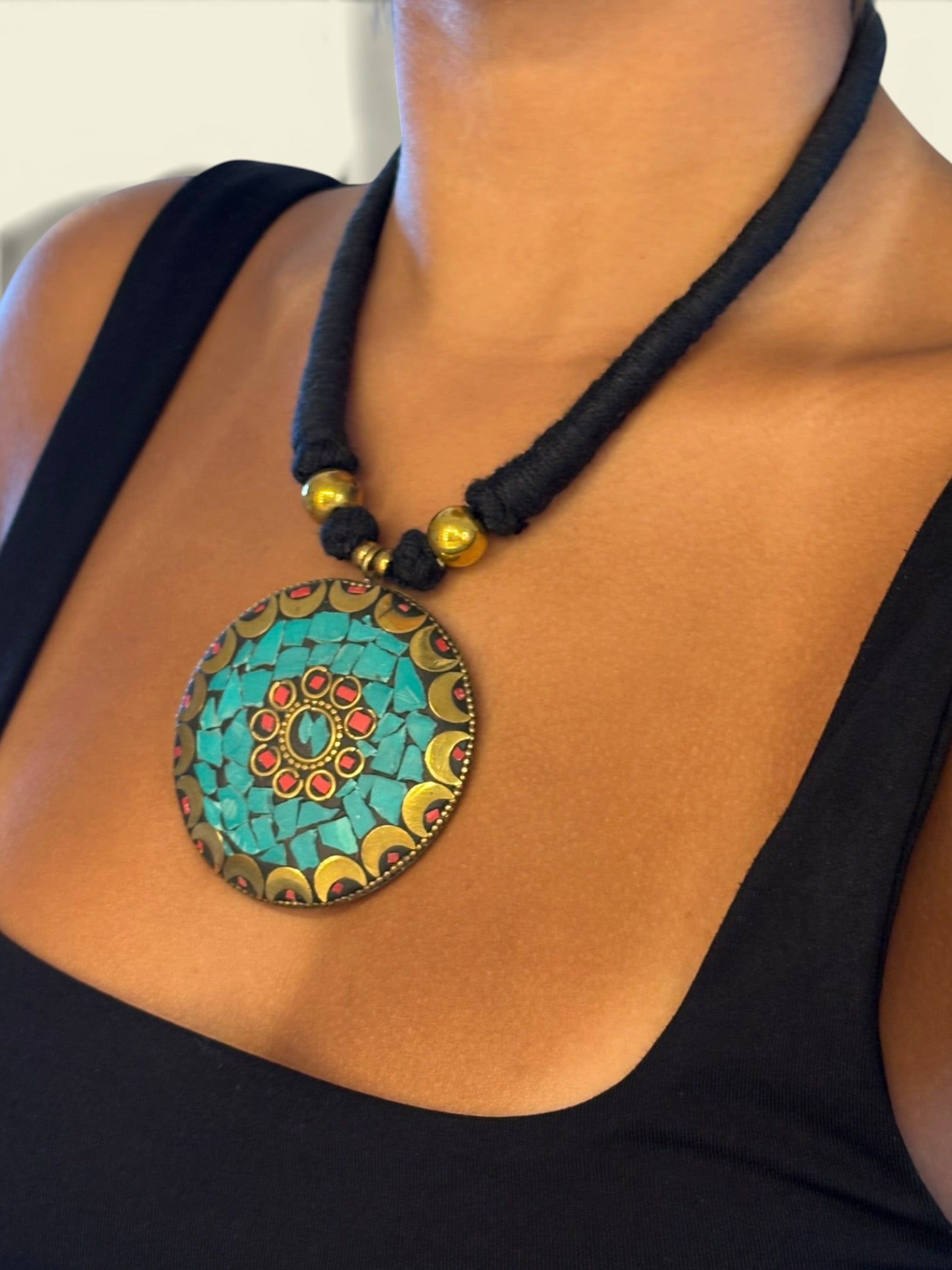 Mosaic Pendant Necklace