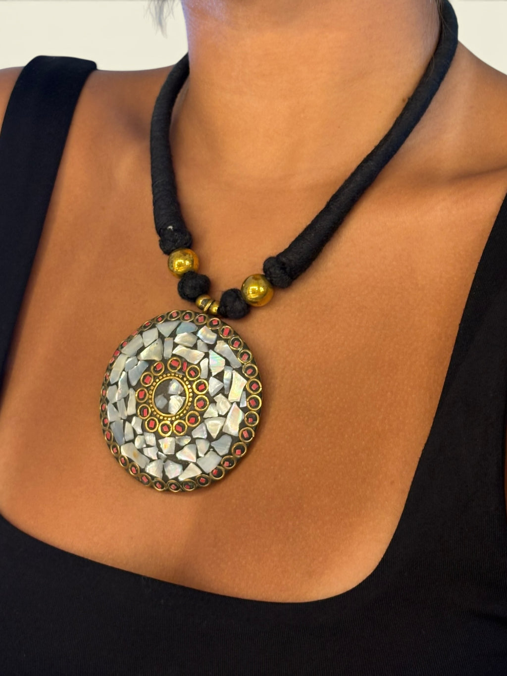 Mosaic Pendant Necklace