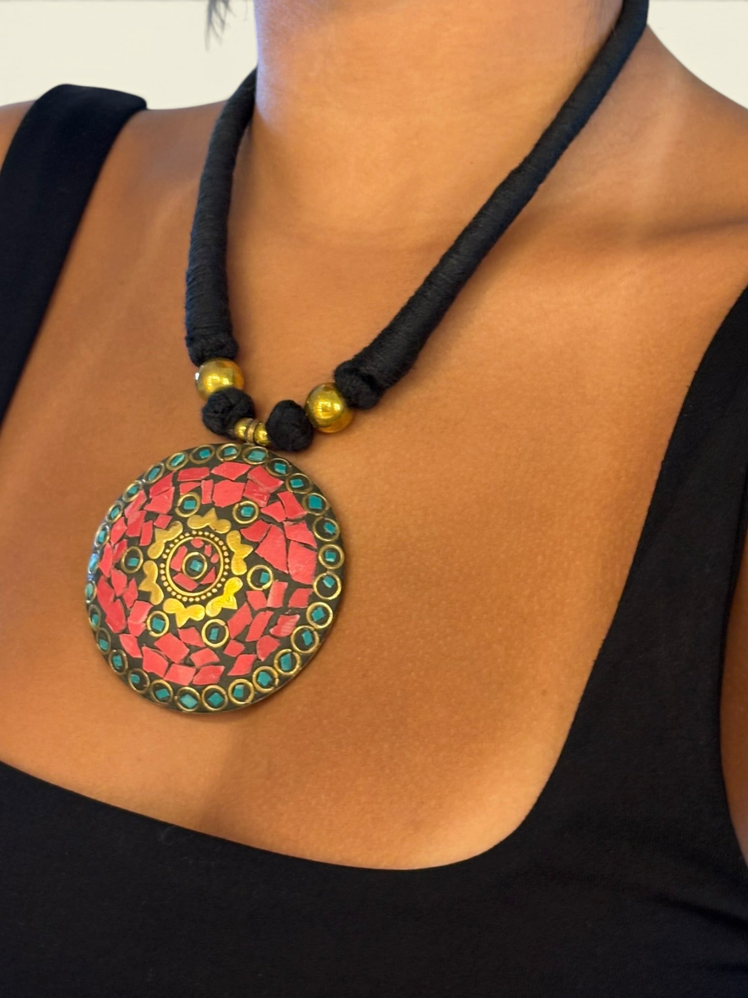 Mosaic Pendant Necklace
